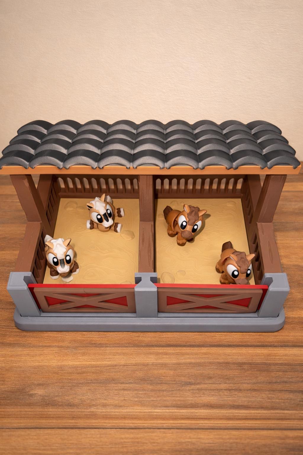 3D Printed Horse Stable  | Farm Animal Playset | Kids Farm  | Handmade Horse Stable | Farm Playset Gift