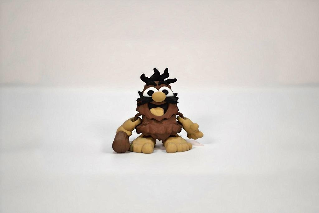 Flexi Captain Caveman: Articulated 3D Printed Retro Cartoon Toy