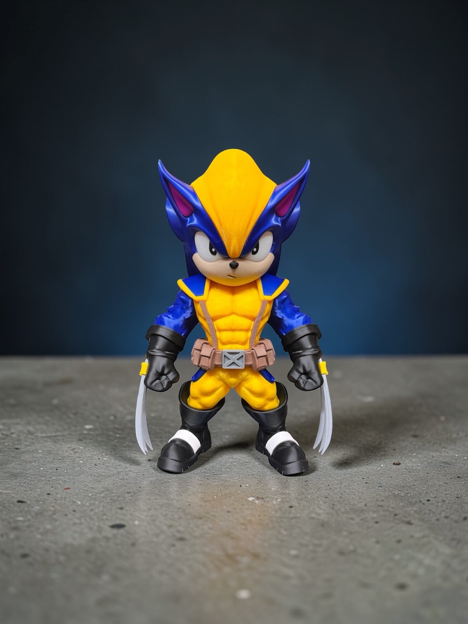 Soniverine Collectible – 3D Printed Hero Mash-Up Display Figure