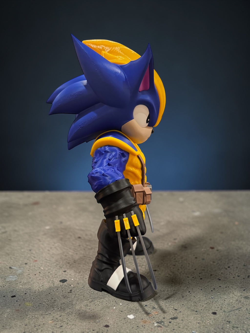 Soniverine Collectible – 3D Printed Hero Mash-Up Display Figure