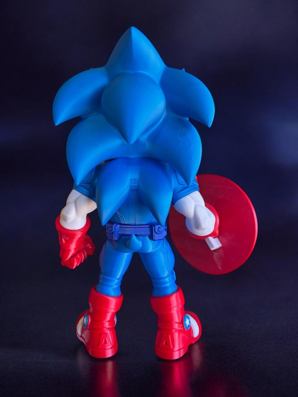 Captain Sonic Statue – Premium 3D Printed Collector Figure