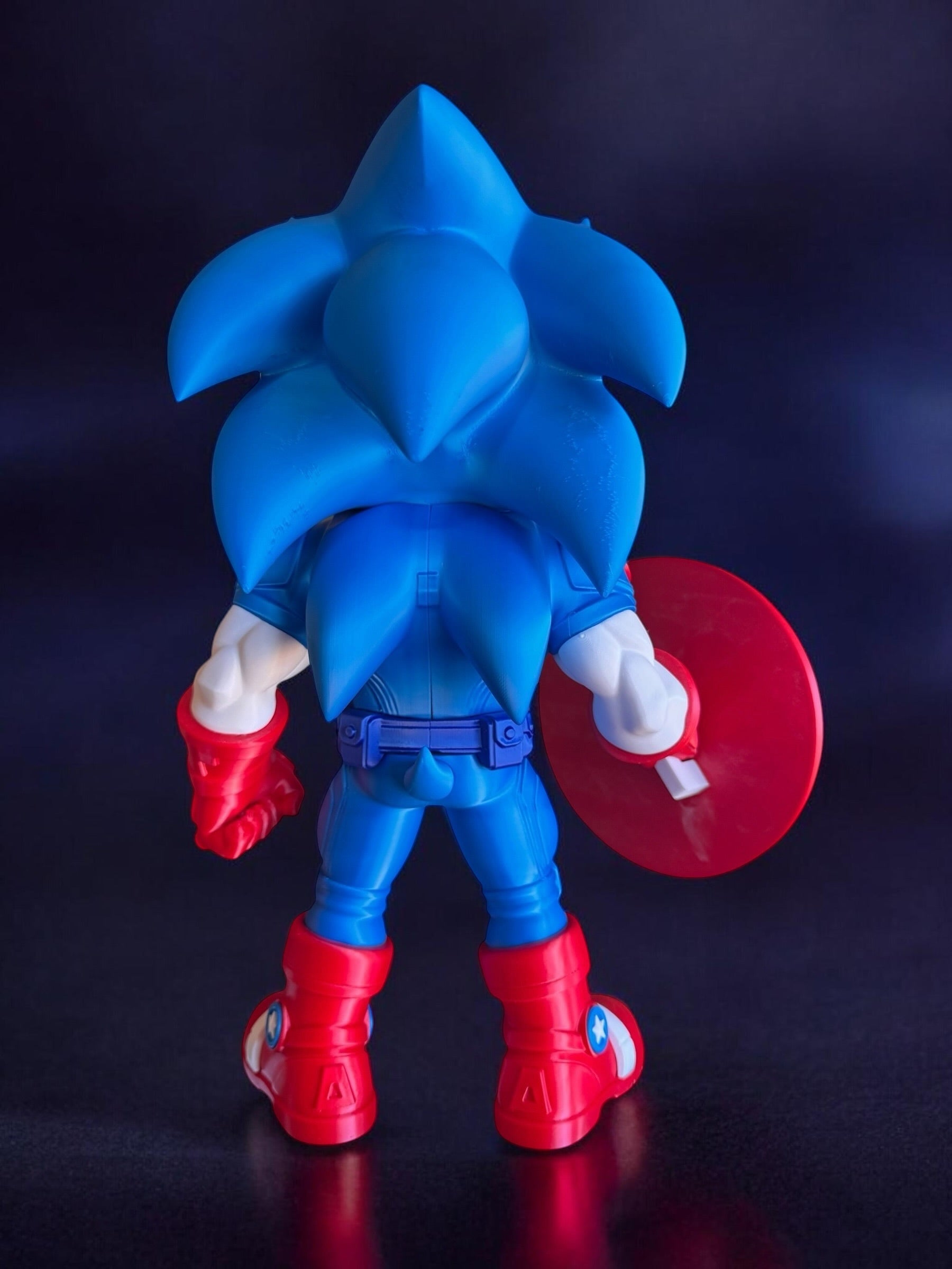 Captain Sonic Statue – Premium 3D Printed Collector Figure