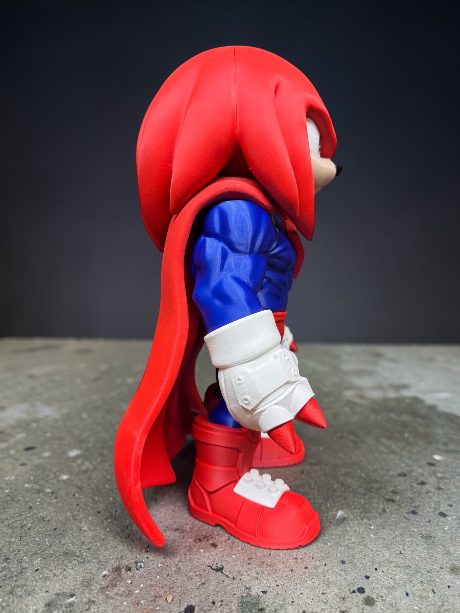 Super Knuckles – 3D Printed Collectible Figure | Sonic Inspired Display Model