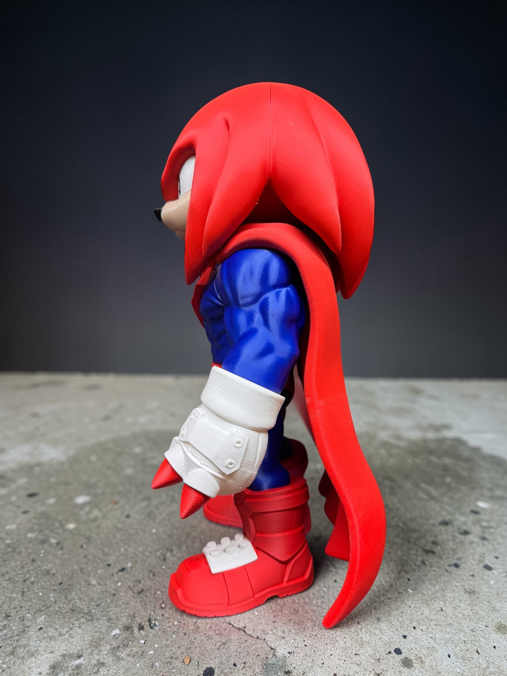 Super Knuckles – 3D Printed Collectible Figure | Sonic Inspired Display Model