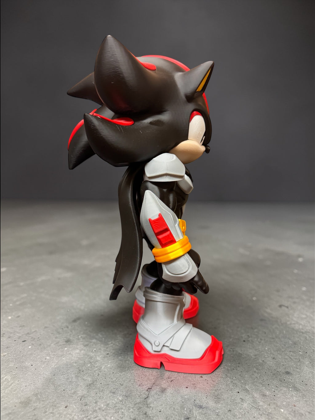 Shadow Knight – 3D Printed Collectible Figure | Sonic Inspired Dark Hero Statue