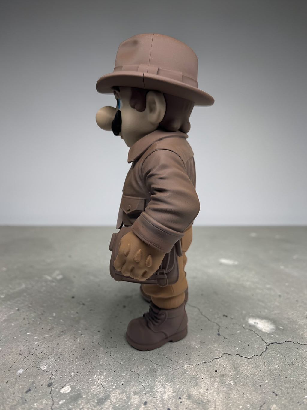 Indiana Mario – Adventure Explorer 3D Printed Collectible Figure