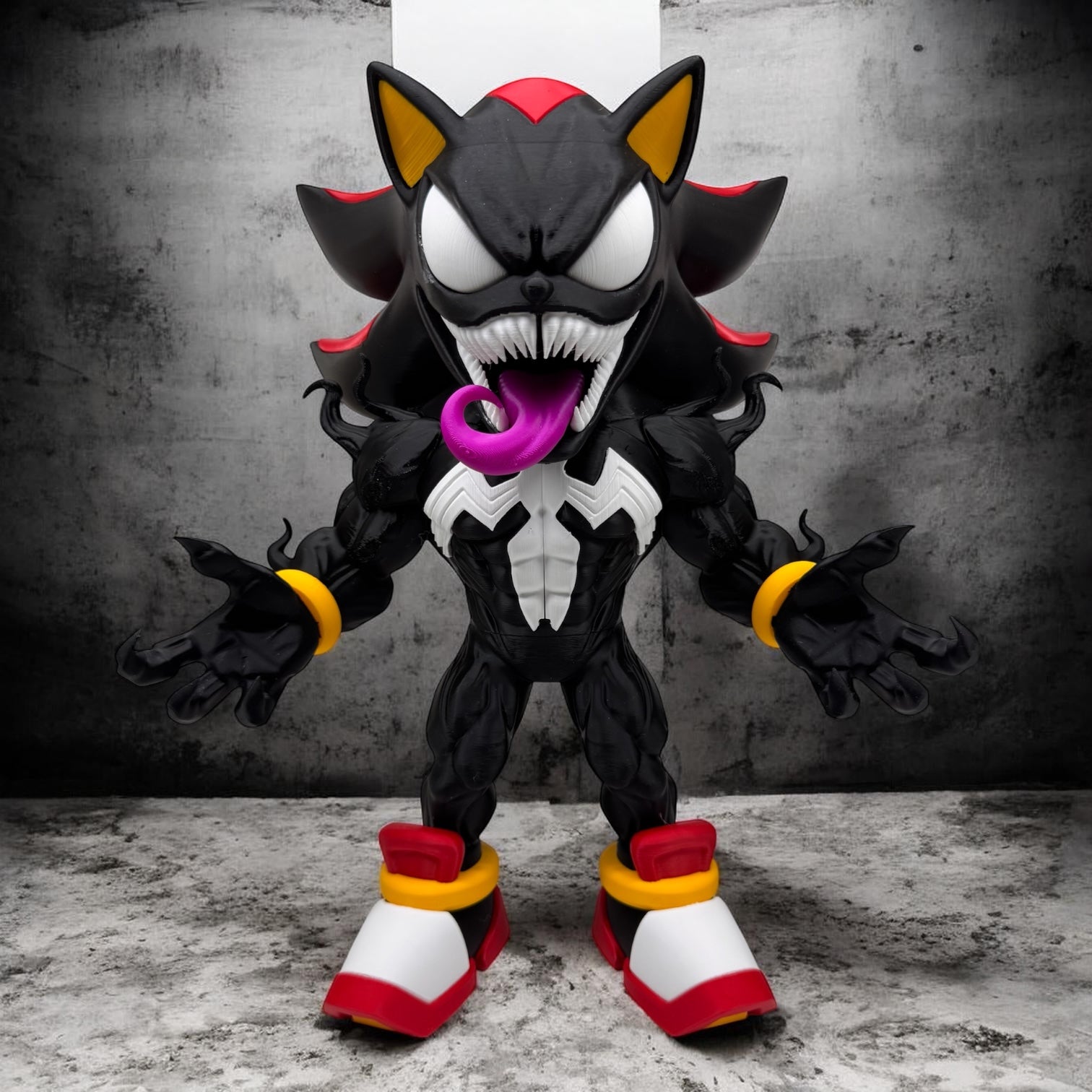 Shadow Venom Collectible – 3D Printed Dark Villain Display Figure