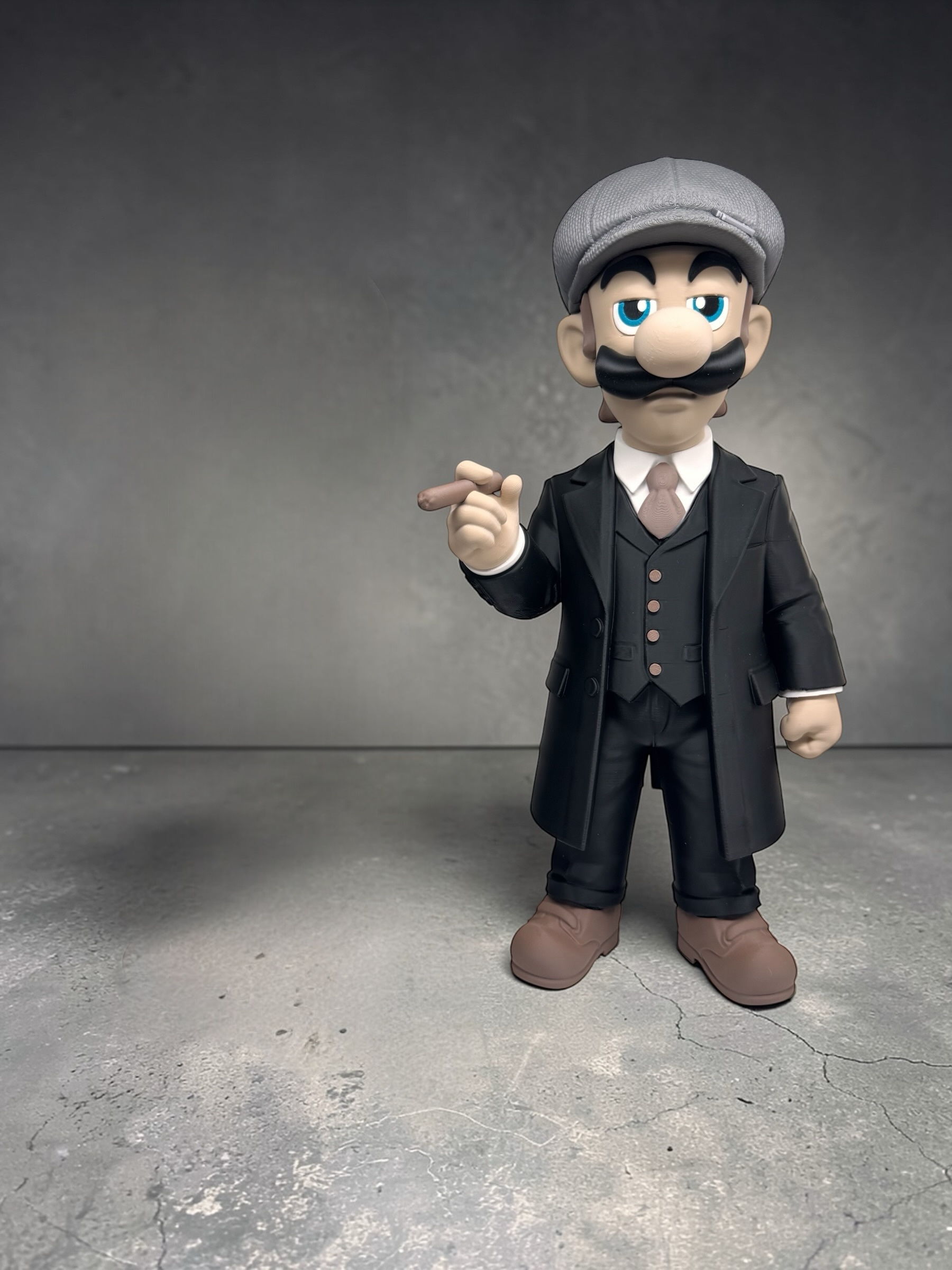 Mario & Luigi Shelby Edition – Dark Collector 3D Printed Statues (Set or Individual