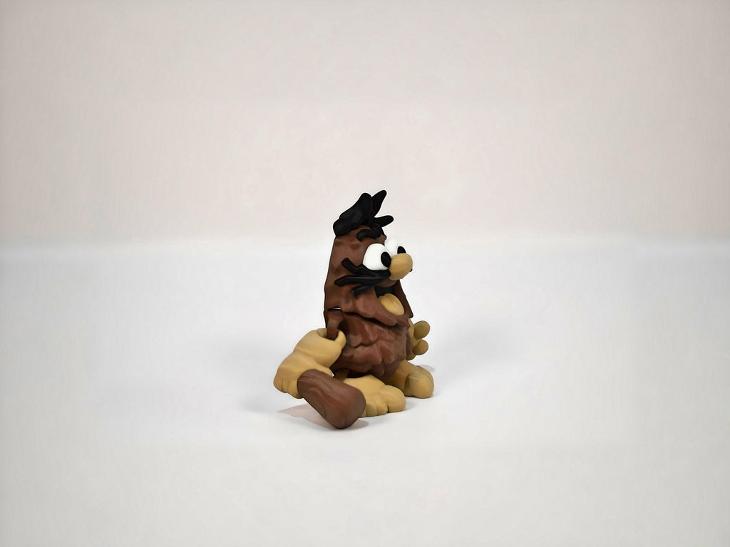 Flexi Captain Caveman: Articulated 3D Printed Retro Cartoon Toy